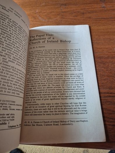 Vintage October 1979 The Furrow. John Paul II. Religious