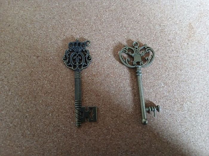 Vintage ornate keys