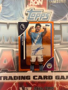 John Stones 17/25 Autograph- Topps premier league 25/26