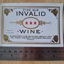 Lot of 5 vintage fine old Invalid wine labels Image 3