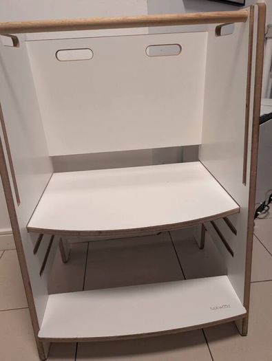 Large White Toddler Learning Tower / Helper Platform (Fits 2 Kids)
