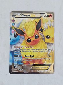 Flareon EX RC28/RC32 Radiant Holo Full Art, 2016 Pokemon XY Generations Radiant Collection