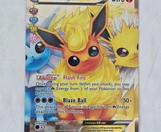 Flareon EX RC28/RC32 Radiant Holo Full Art, 2016 Pokemon XY Generations Radiant Collection