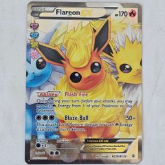 Flareon EX RC28/RC32 Radiant Holo Full Art, 2016 Pokemon XY Generations Radiant Collection