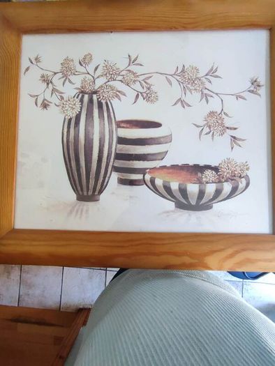 Lovely Framed Still Life Print  By Claudia Ancilotti.