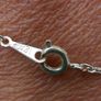 18K white Gold Plated Pendant and Chain 3,4g Image 5