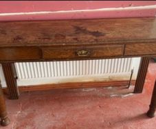 Solid Oak Edwardian Console Hall Table