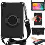 For Samsung Galaxy Tab A7 Lite Spider King EVA Protective Case with Adjustable Shoulder Strap & Holder Black Image 4