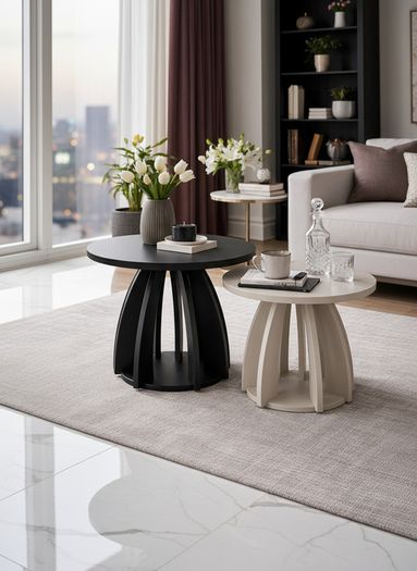 Zenith Nest Coffee Tables  Modern Set of 2