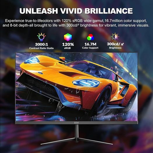 24.5 Inch 240Hz Gaming Monitor, FHD 1080P with DP1.4 & FreeSync, 1ms Response, 120% sRGB, Adjustable Height & Tilt, Vertical Display for PC/Console HDMI & DP
