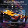 24.5 Inch 240Hz Gaming Monitor, FHD 1080P with DP1.4 & FreeSync, 1ms Response, 120% sRGB, Adjustable Height & Tilt, Vertical Display for PC/Console HDMI & DP Image 2