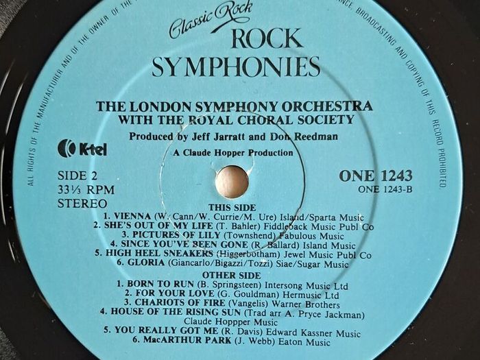 Classic Rock Symphonies Vinyl