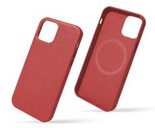 For Apple iPhone 15 Pro Aokus Magsafe Magnetic Leather Case Red
