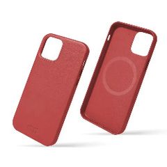 For Apple iPhone 15 Pro Aokus Magsafe Magnetic Leather Case Red