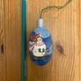 Wooden Egg-Shaped Christmas Ornament Image 2