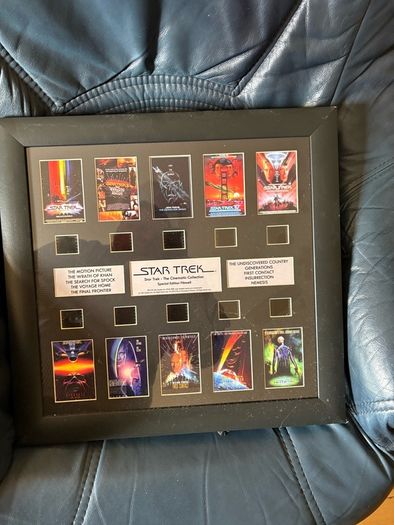 Limited edition Star Trek movie cell picture frame