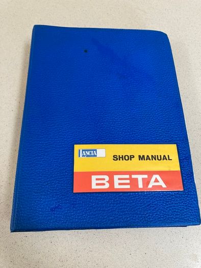 Lancia Beta Genuine Shop Manual Year 1976. English version