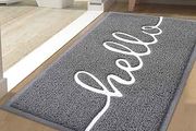 Door Mat, Dirt Trapper Doormats Non Slip Low Profile Durable Door Mat for Outdoor, Indoor, Entrance, Patio, Front Back Door  (44 x 76cm, Grey)