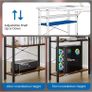 L Shaped Gaming Desk with LED Lights & Power Outlets, 120x80cm Image 4