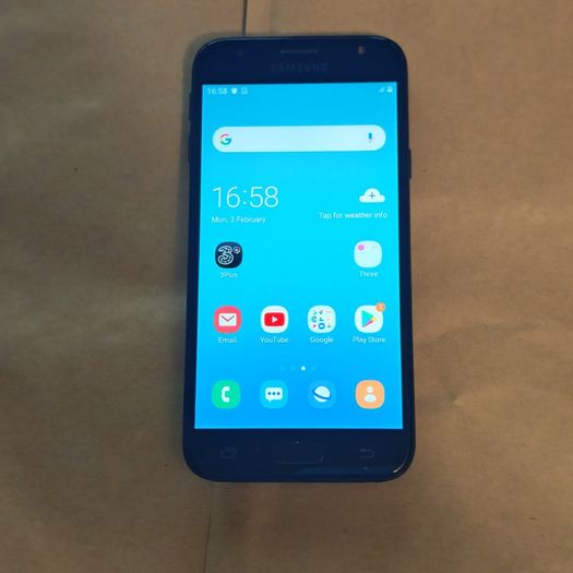 Samsung Galaxy J3 (2017) - 16GB - Black - Locked to 3