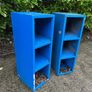 2 Blue Cabinet Steel Shelf Units Image 2