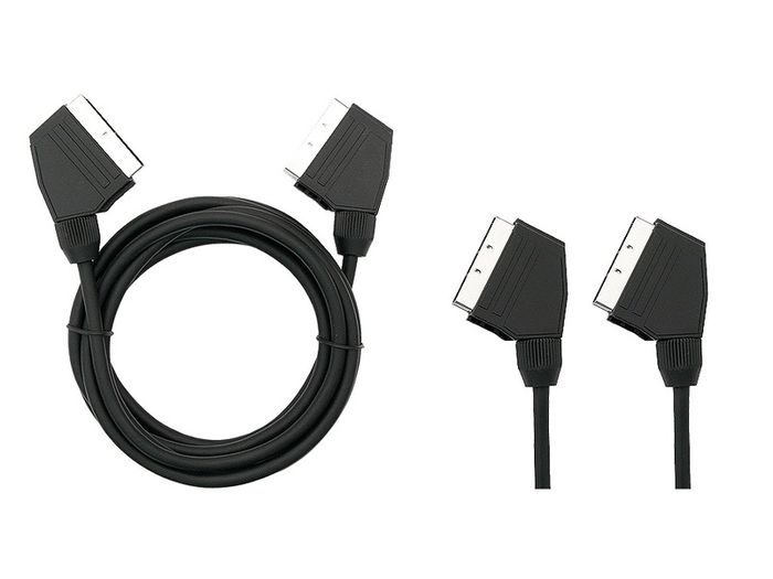 New 1.5m SCART to SCART 21 PIN Euro AV Audio Video Lead Connector Cable #996