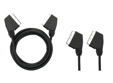 New 1.5m SCART to SCART 21 PIN Euro AV Audio Video Lead Connector Cable #996