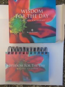 Wisdom for the Day, Timeless calendar,Inspiration, Gift.