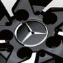 4 x Mercedes Centre Caps (Black) FREE POST Image 4