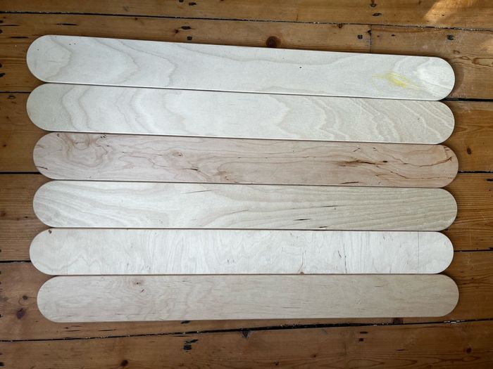 Kids wooden balance beam