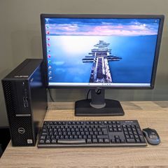 Dell Optiplex 7090 SFF PC Intel i5 10th Gen 24" IPS LCD Windows 11 & Office 2024 Pro, Wifi