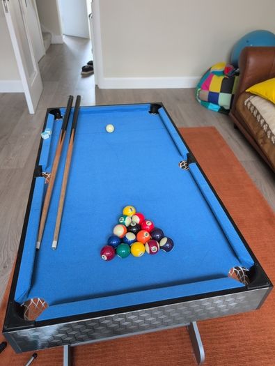 Foosball and mini pool table