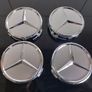 4 x Mercedes Centre Caps (Silver) FREE POST Image 2