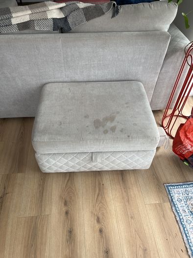 L shaped couch and matching ottoman