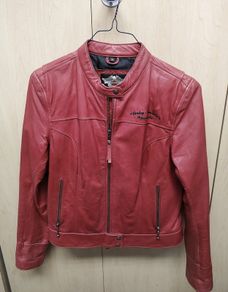 Harley Davidson Ladies Red Leather Jacket