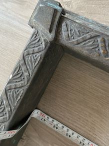 Antique Brass Fire Surround  Brass Fender Antique Weighted Fire Surround
