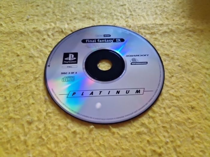 Disc 3 of 4 Final Fantasy IX PlayStation1 Ps1 PlayStation2 Ps2 Games Original
