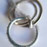 Sterling Silver 925 Cubic Zirconia Polished Triple Circle Pendant and Chain in the original box L 17" - 4,65g Image 7