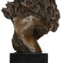 Horses Head (30cm) - Bronze, Marble, Signed Image 8