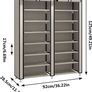 7 Tier Shoe Rack Storage Organiser with Big Capacity,Double Row Shoe Cabinet,Shelf,Closet with Nonwoven Fabric Cover MULTIPLE COLOURS AVAILABLE (FREE SHIPPING) Image 3