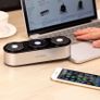 Bluetooth Speakers, 2x5W Portable Wireless Speakers with 20h Playtime, Computer Speaker with Dual-Driver Enhanced Bass Resonator (Silver) Image 8