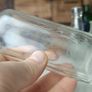 468 - Set of 6 Vintage Clear Glass Cork Screw Top Collectible Decorative Bottles Image 8