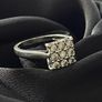 9ct white gold and Diamond Ring Image 4