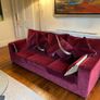 3 seater and 2 seater Texas Loose back custom made solid wood sofa/suite with cushions. Image 4