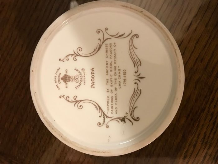 Vintage Crown Fine Bone China Trinket Box