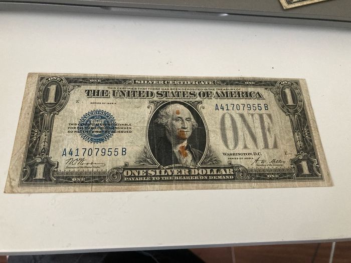 USA 1928 A Big ONE Silver dollar Banknote