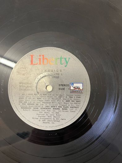Classic by Kenny roger Dottie West lp vinyl