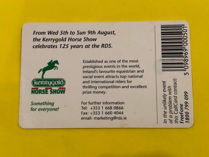 Callcard 1218 Kerrygold Horse Show