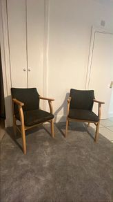 Pair of Word armchairs