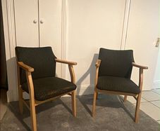 Pair of Word armchairs